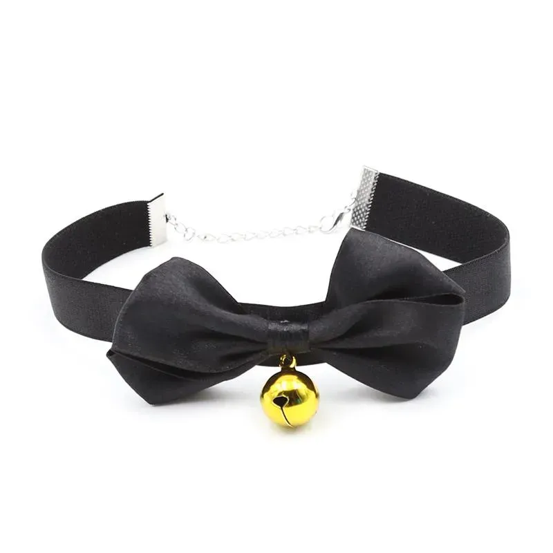 Collar con Lazo y Cascabel 29 cm Negro M – Collares