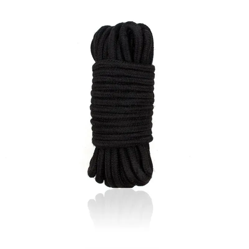 Cuerda Bondage de Algodón 10 Metros Negro – BDSM/Ataduras