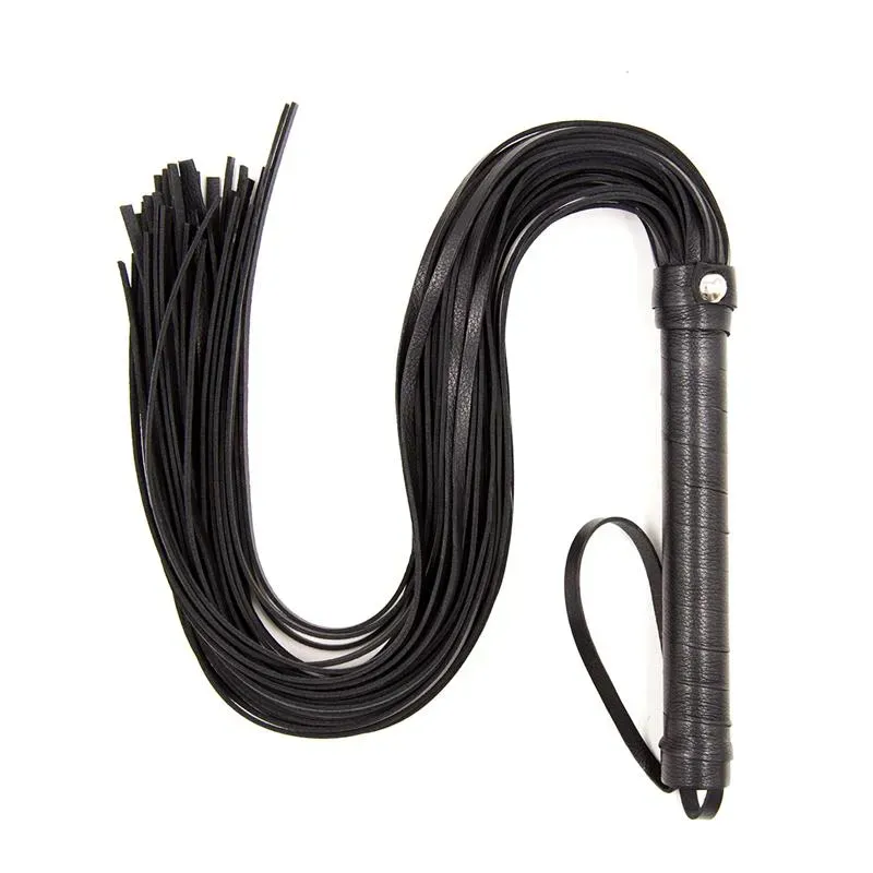 Flogger Mango de Metal 69 cm Negro – Fustas, Floggers y Palas