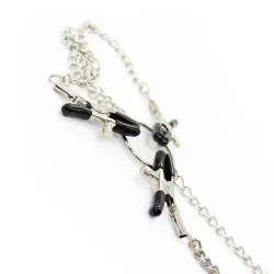 Pinzas para Pezones y Clítoris con Cadena Metal