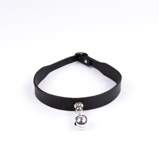 Collar con Cascabel Ajustable 43 cm Negro