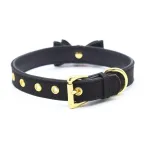 Collar con Lazo y Cascabel 44 cm Negro/Rojo