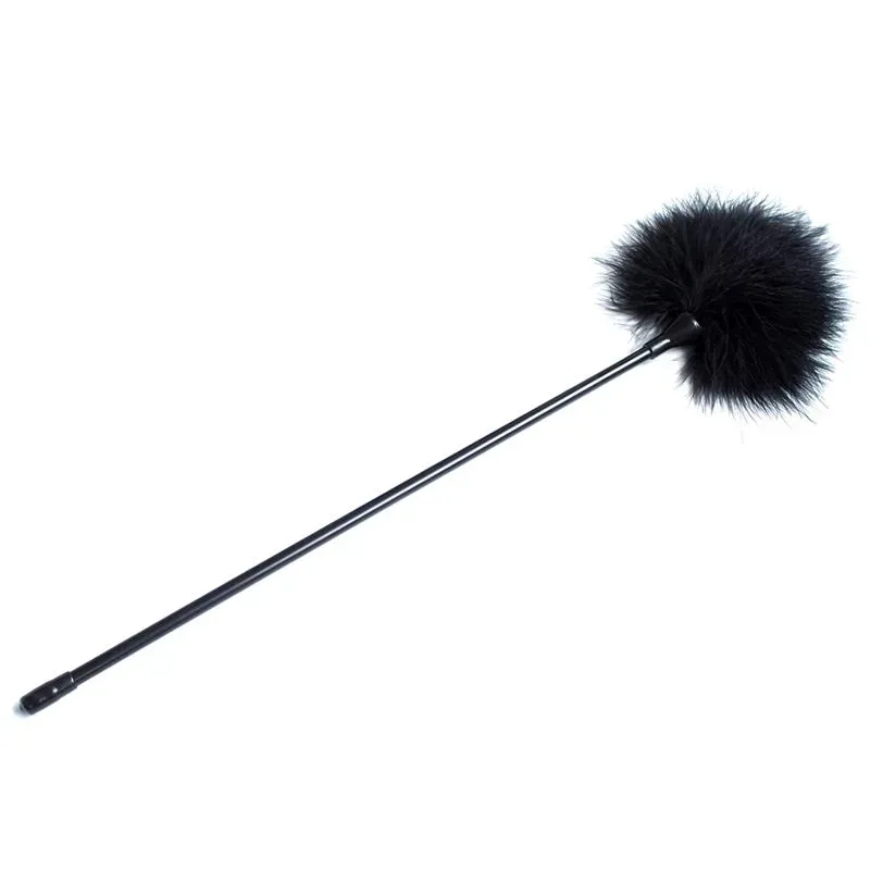 Plumas Estimuladoras 40 cm Negro – Estimuladores
