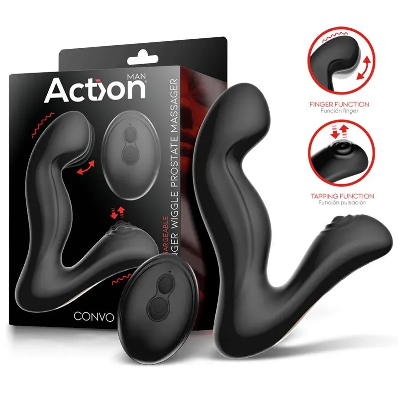 Convo Prostate Stimulator with Tapping and Finger Wiggle Function – Anal