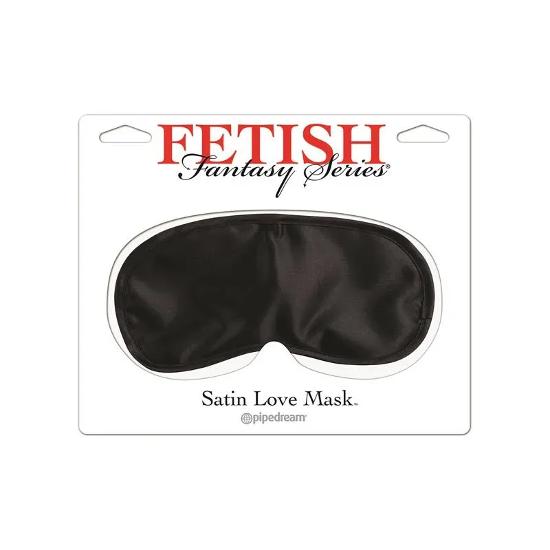 Fetish Fantasy Series Antifaz de Satén Love - Color Negro – Esposas y Antifaces