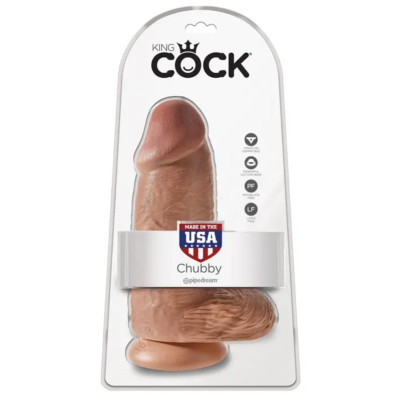 Dildo con Testículos 9 Chubby Bronceado – Dildos