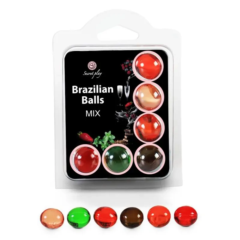 Secret Play Set 6 Brazilian Balls Aromas – Sensibilizantes