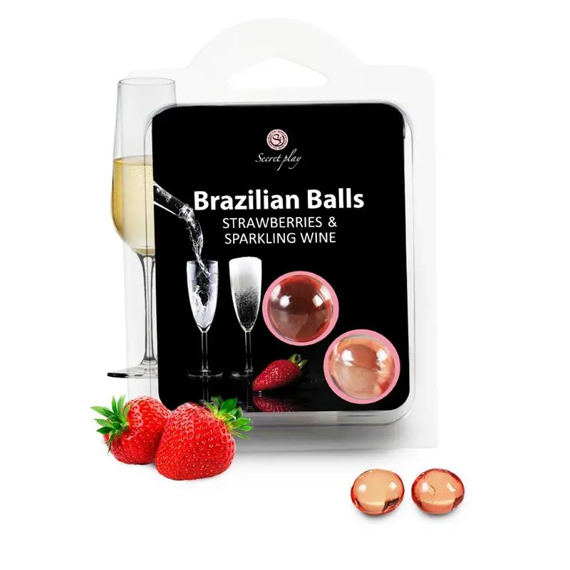 Secret Play Set 2 Brazilian Balls Aroma Fresas Cava – Aceites Esenciales