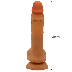 Adriano Dildo Realista Vibración y Bolas Up and Down Internas