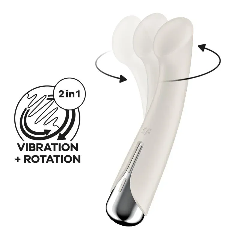 Spinning G-Spot 1 Vibrador y Rotador Beige – Vibradores