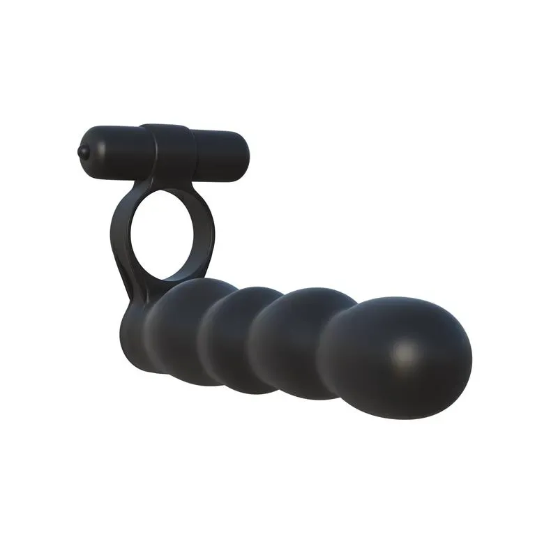 Fantasy C-Ringz Anillo Doble Penetrador Flexible Negro – Anillos Pene