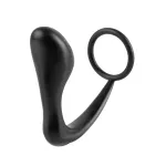 Estimulador Anal Ass-Gasm Cockring Plug - Color Negro