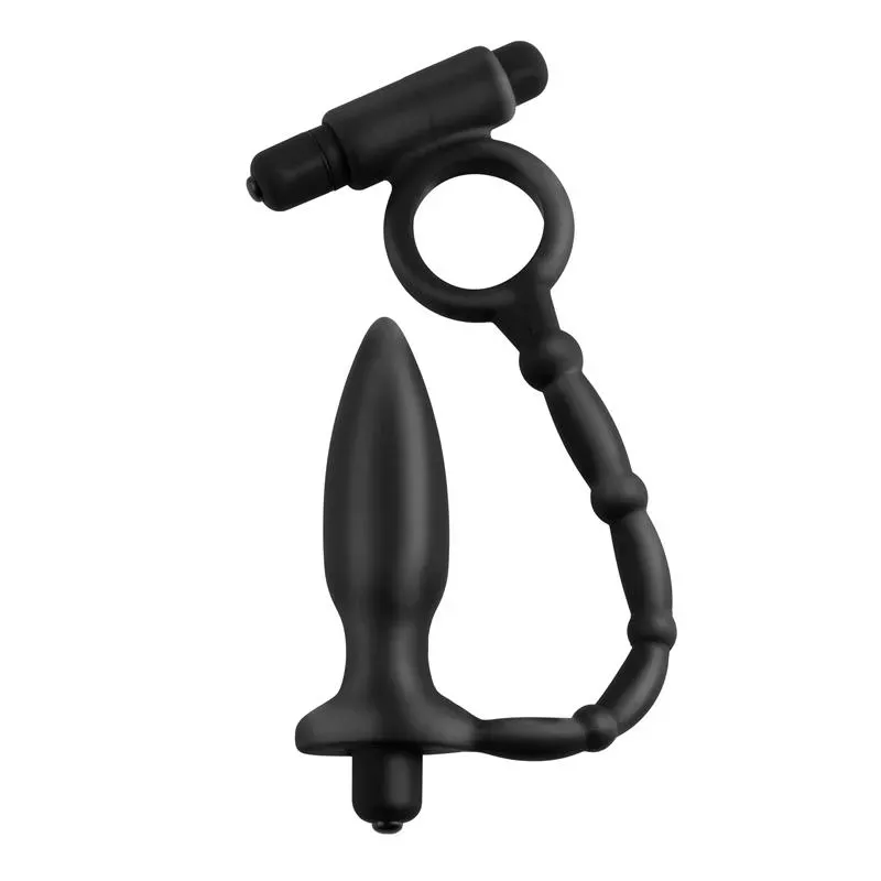 Anal Fantasy Collection Ass-Kicker with Cockring - Color Negro – Anal