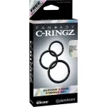 Fantasy C-Ringz Set de 3 Anillos de Silicona Color Negro