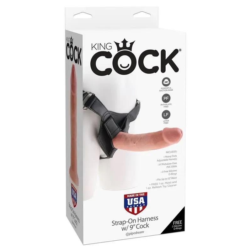 Arnés Ajustable con Dildo 9 Color Natural – Arneses