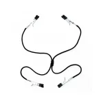 Pinzas para Pezones y Vagina Negro Elástico