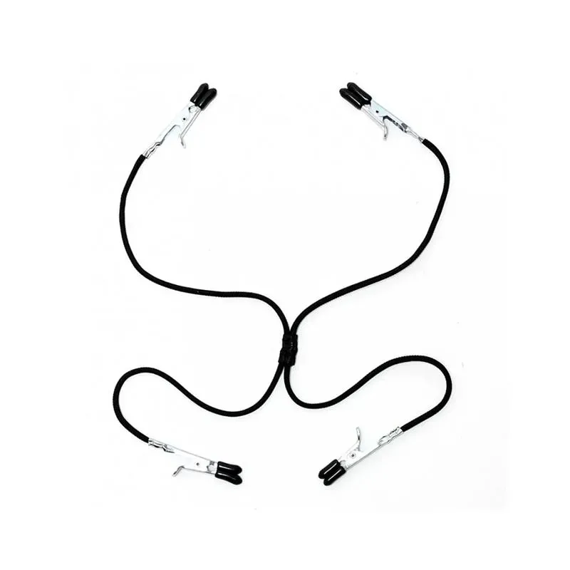 Pinzas para Pezones y Vagina Negro Elástico – BDSM/Pinzas Pezones