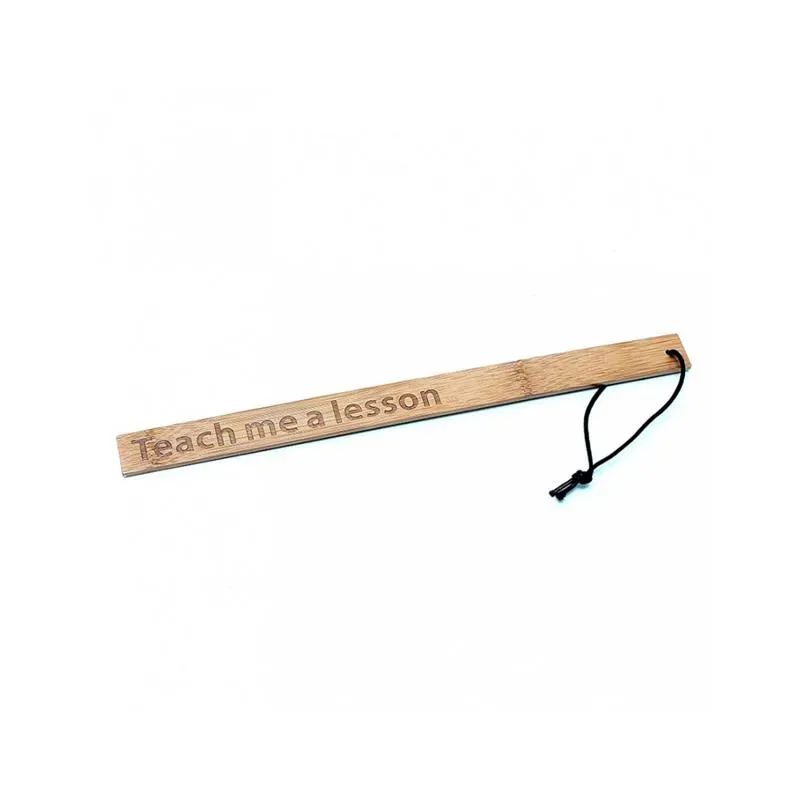 Pala Teach Me A Lesson Bambú – Fustas, Floggers y Palas