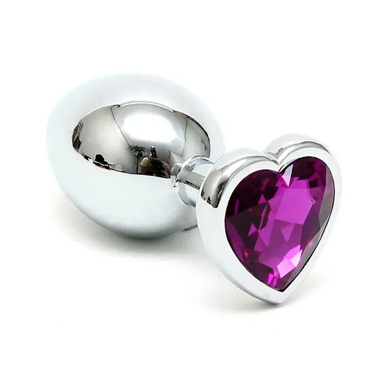 Plug Anal Acero Inox Cristal Corazón Púrpura – Anal