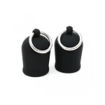 Succionadores para Pezones Anillas Silicona Negro