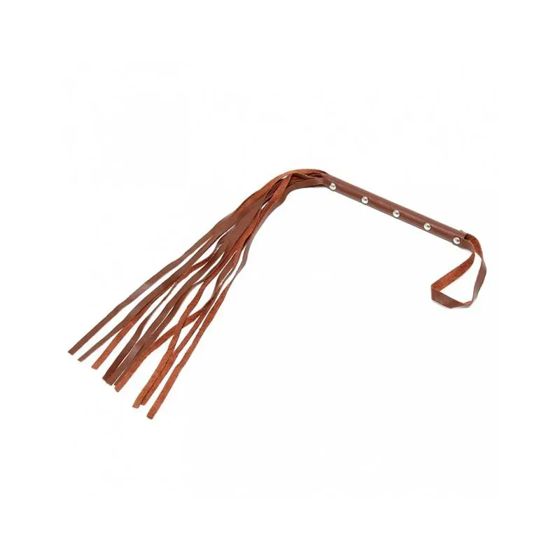 Flogger Cuero Marrón 62cm – Fustas, Floggers y Palas