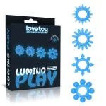 Lumino Play Set 4 Anillo para el Pene Luz Azul