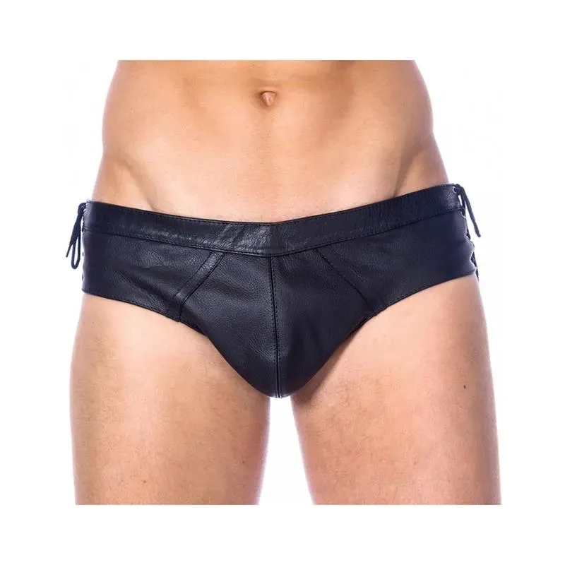 Slips de Cuero Ajustable Color Negro – Slips, Tangas y Boxers