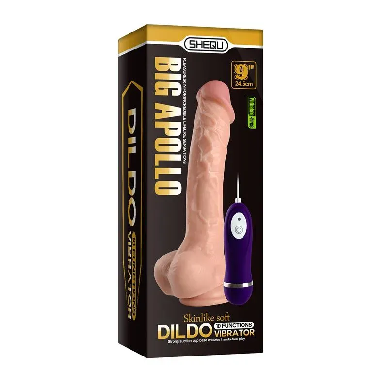 Vibrador Realista Control Remoto Apolo 24.5 cm – Vibradores