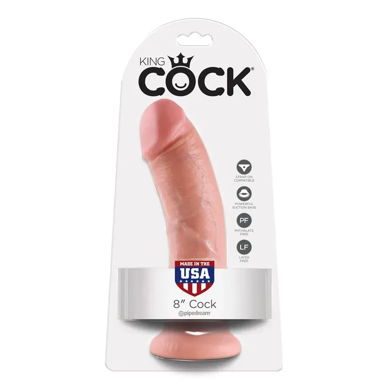 King Cock Pene de 8 - Color Natural – Dildos