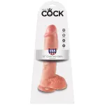 King Cock Pene con Testículos de 10 - Color Natural