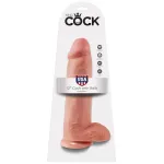 King Cock Pene con Testículos de 12 - Color Natural