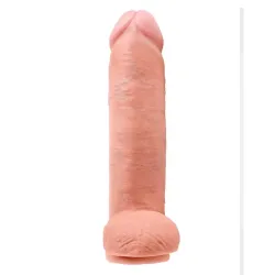 King Cock Pene con Testículos de 12 - Color Natural