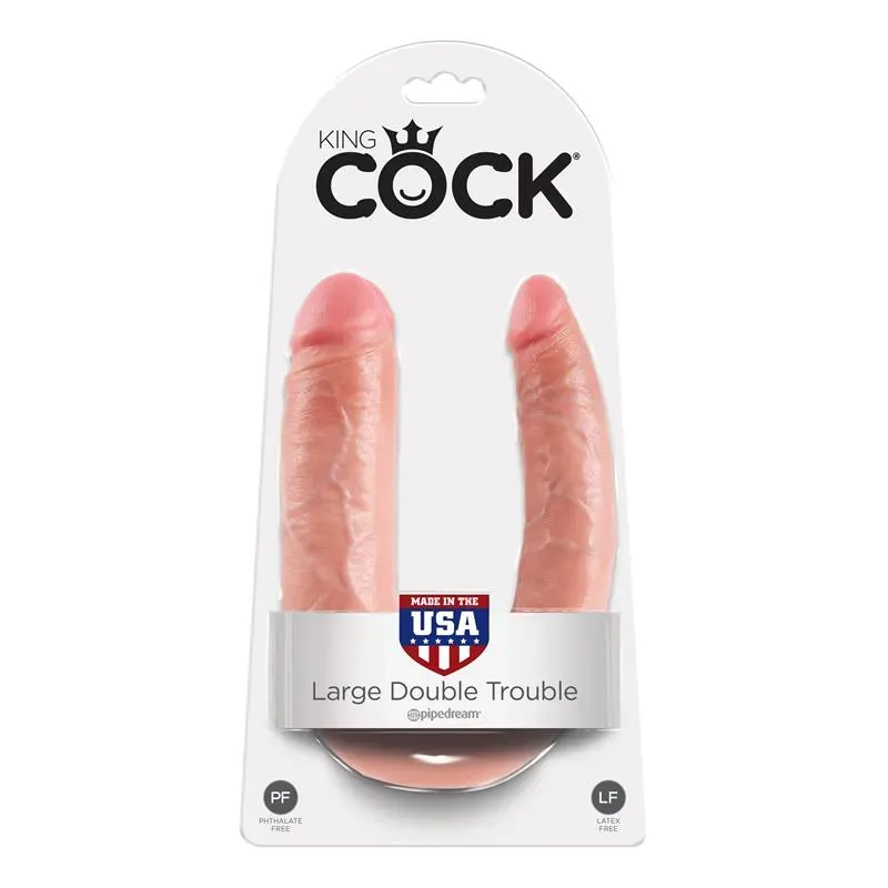 King Cock Pene Doble Penetración Grande - Color Natural – Dildos