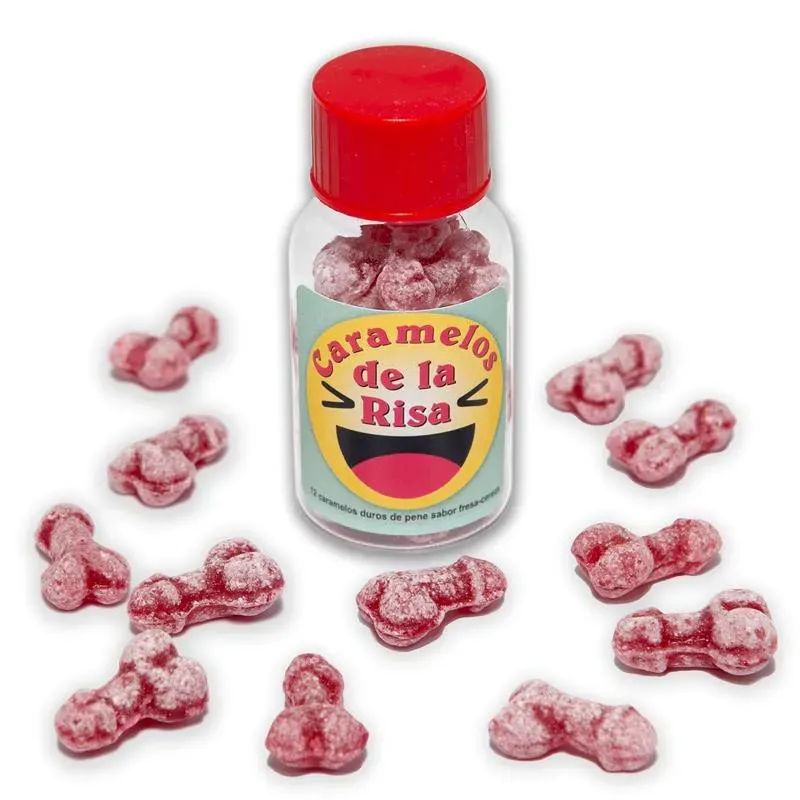 Bote Caramelos Pene Risa 12 und – Juegos Comestibles
