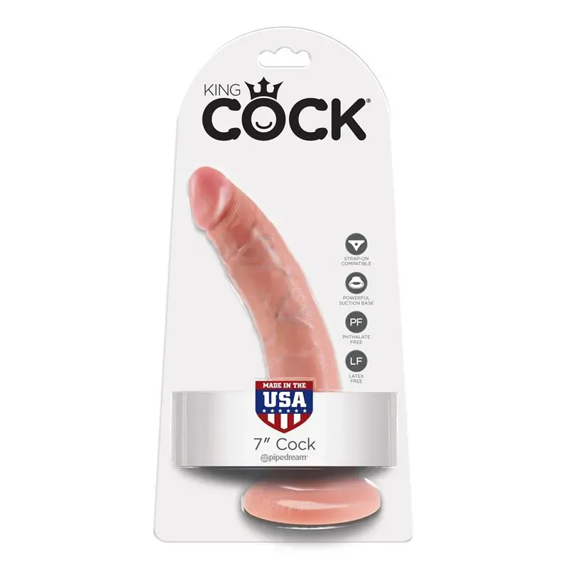 King Cock Pene de 7 - Color Natural – Dildos
