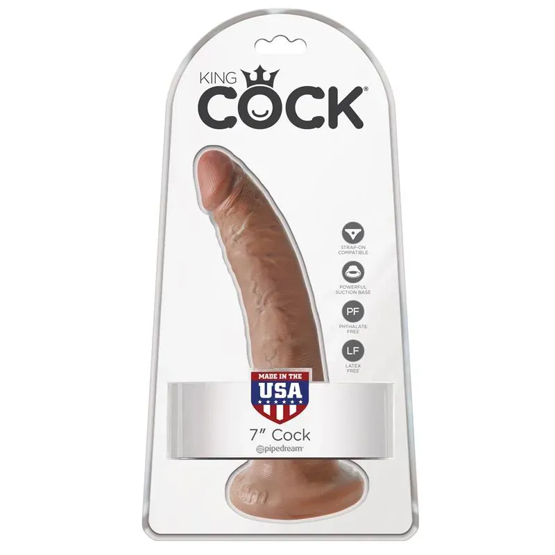 King Cock Pene de 7 - Bronceado – Dildos