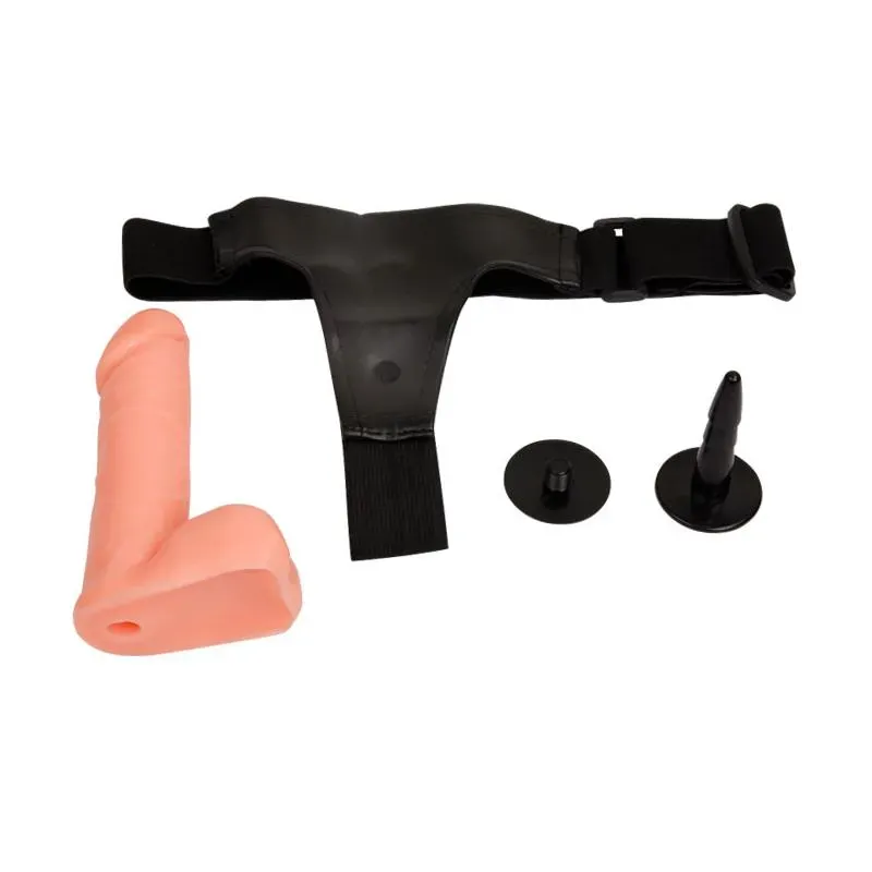 Arnés con Dildo y Testículos 17.5 cm – Penes Realísticos