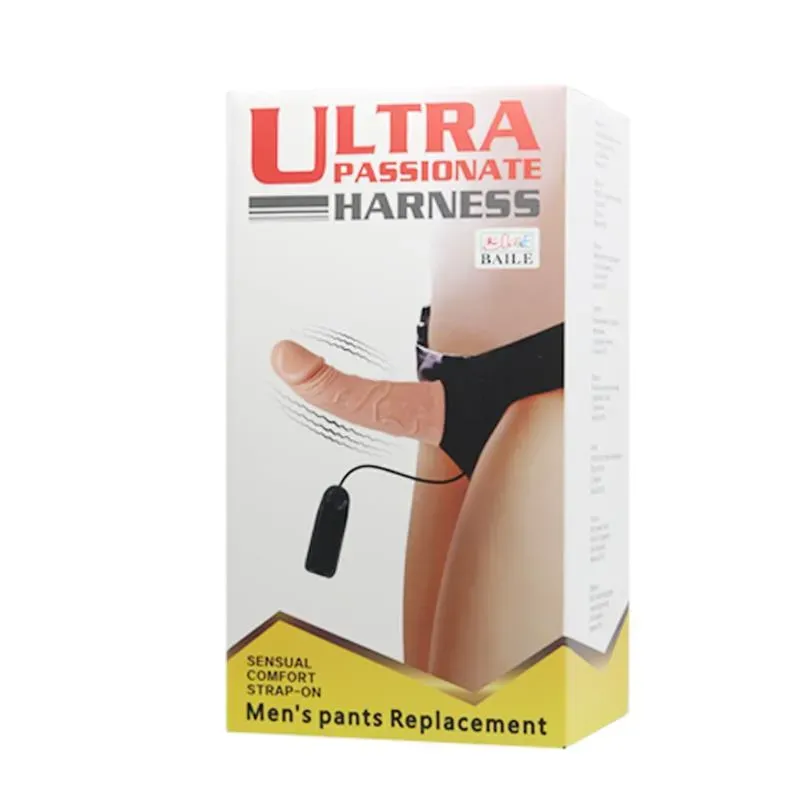 Baile Arnés con Dildo Vibrador Natural 15 cm – Arneses