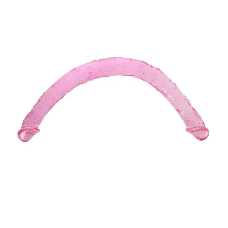 Dildo Doble Color Rosa 44 cm – Penes Dobles