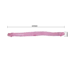 Dildo Doble Color Rosa 44 cm