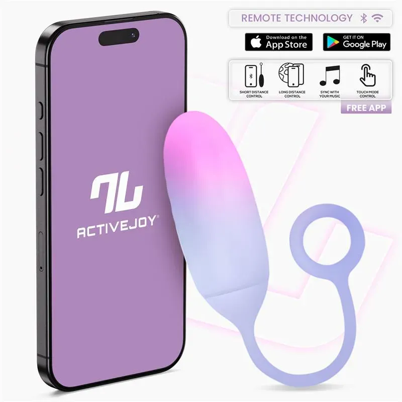 Huevo con APP Silicona Doble Capa Rosa/Azul – Huevos Vibradores