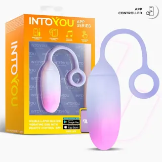 Huevo con APP Silicona Doble Capa Rosa/Azul
