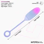 Huevo con APP Silicona Doble Capa Rosa/Azul