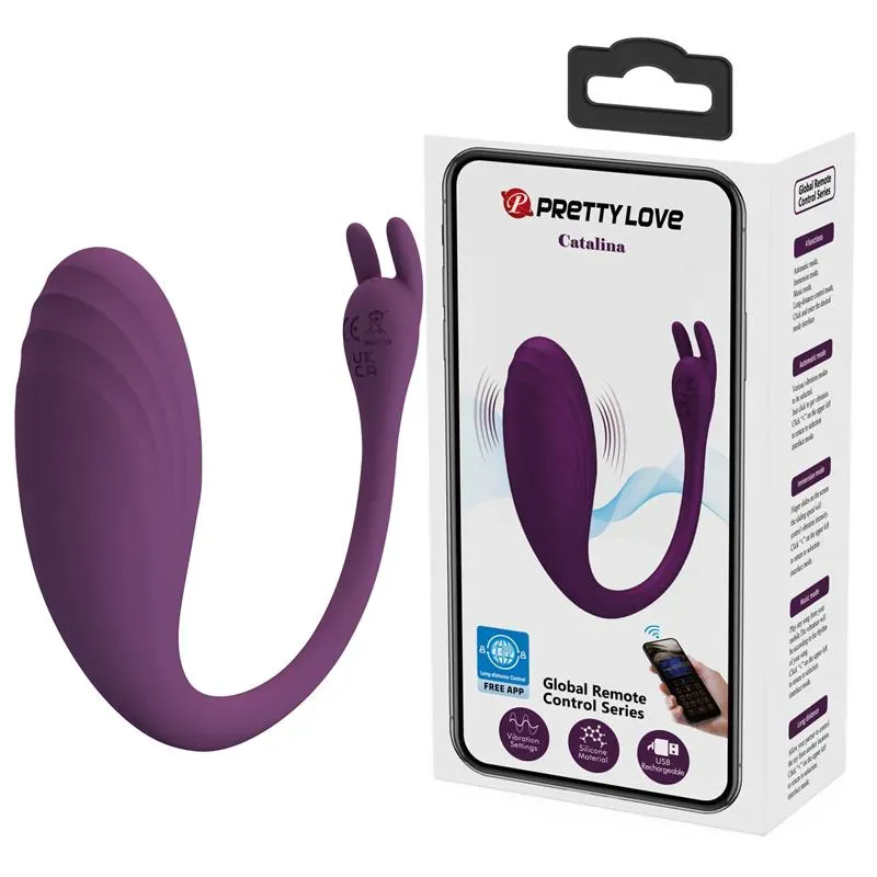 Catalina Huevo Vibrador con APP Púrpura – Huevos Vibradores