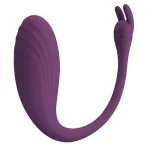 Catalina Huevo Vibrador con APP Púrpura