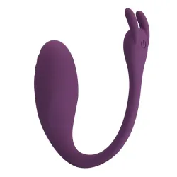 Catalina Huevo Vibrador con APP Púrpura