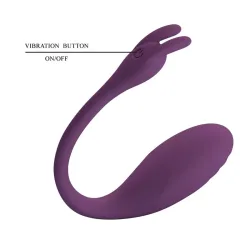 Catalina Huevo Vibrador con APP Púrpura