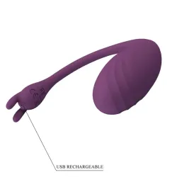 Catalina Huevo Vibrador con APP Púrpura