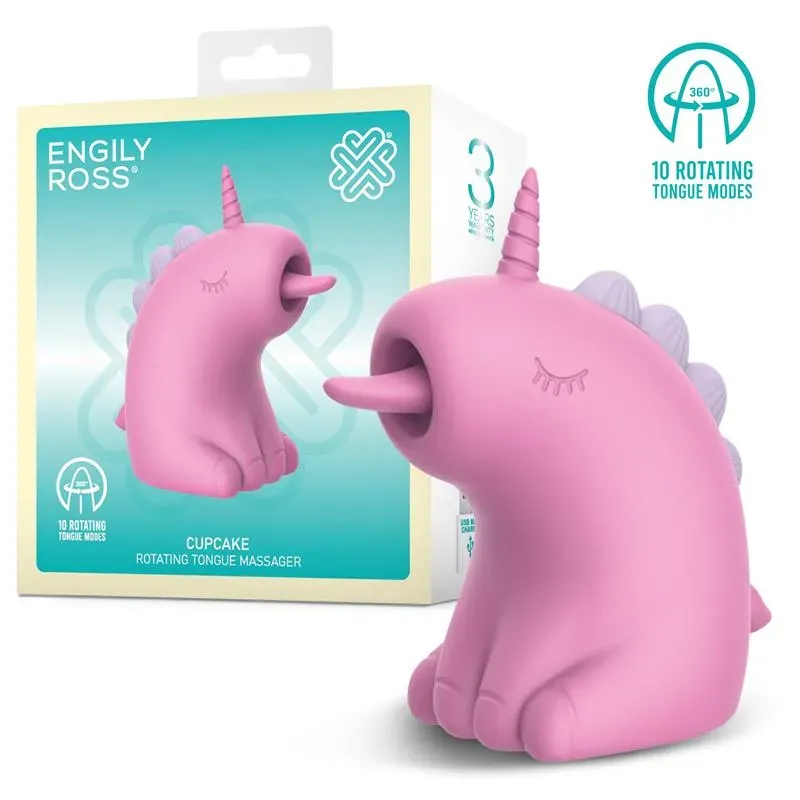 Cupcake Estimulador con Lengua Rotadora 360º – Estimuladores
