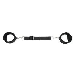 Rimba Bondage Play Esposas para Tobillos Con Correa Elástica Color Negro